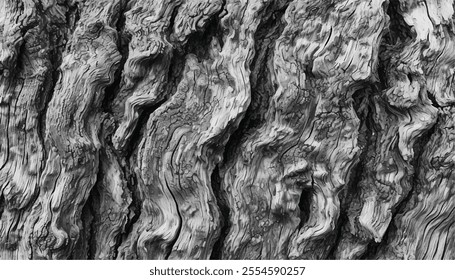 Tree bark texture background. Black and White texture of tree bark. 