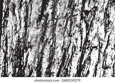 Vetor de fundo de textura de casca de árvore, Fundo preto e branco 
