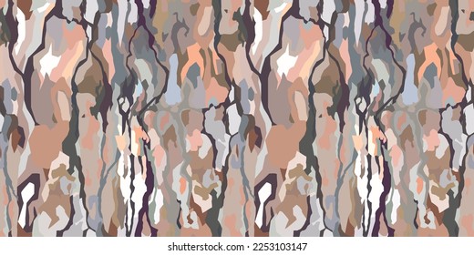 Tree bark vector seamless pattern