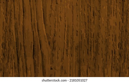 Tree bark vector texture for web page fill or graphic design, oak or maple vector drawing.