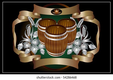 tree barrel beer wine kvass