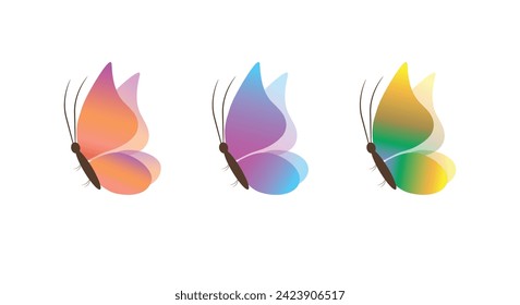 Tree beautiful Colorful spring Butterfly