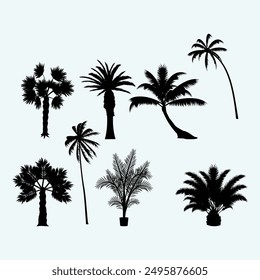 Tree beautiful Icon Collection set
