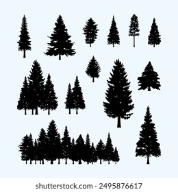 Tree beautiful Icon Collection set