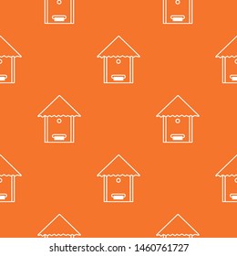Tree beehive pattern vector orange for any web design best
