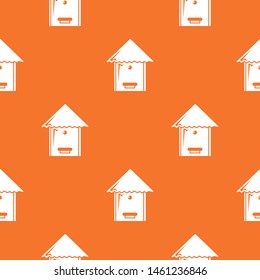 Tree beehive pattern vector orange for any web design best