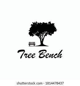 Tree Bench Logo Vector Design Symbol