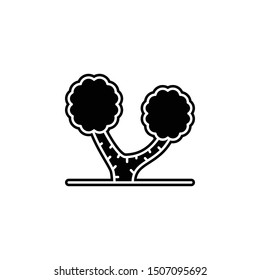 Tree, birch icon. Simple glyph, flat vector of tree icons for ui and ux, website or mobile application