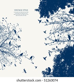 tree and bird