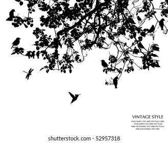 tree and bird