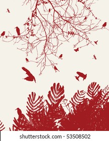 tree and bird