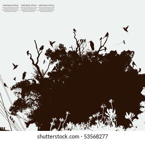 tree and bird