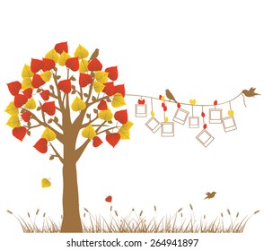 tree with birds 