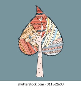 Tree with birds