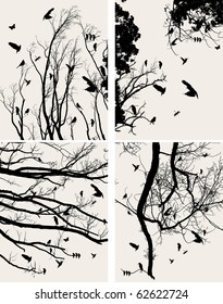 tree and birds