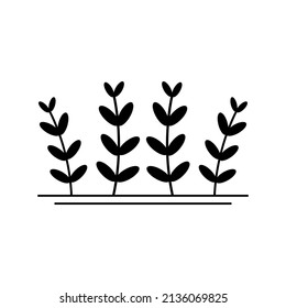 Tree black icon logo isolated sign symbol vector design.