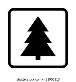 tree  - black vector icon