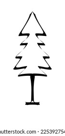 tree in black and white background 