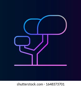 Tree, bonsai nolan icon. Simple thin line, outline vector of treeicons for ui and ux, website or mobile application