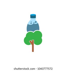 Tree Bootle Logo Icon Design