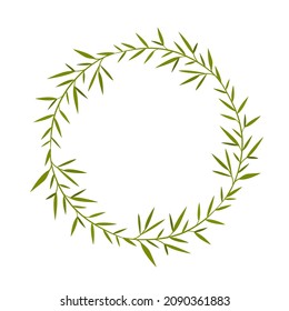 Tree border. Vector element. EPS10.	