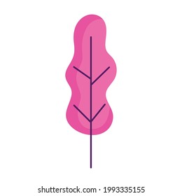 tree botanical cartoon isolated icon