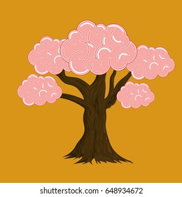 Tree Brain - Illustration vector