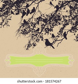 Tree Branch and Birds