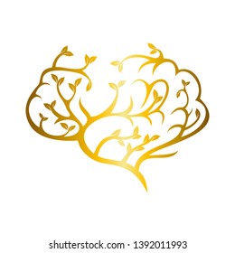 tree branch brain nature eps