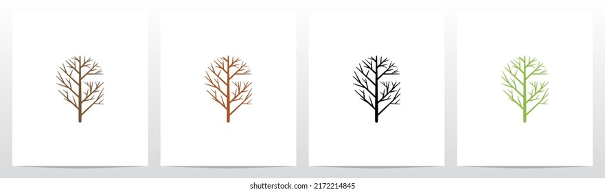 Tree Branch Forming Letter Logo G