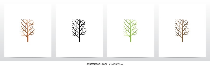 Tree Branch Forming Letter Logo B