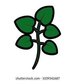 tree branch with green leaves plant natural