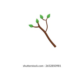 tree branch icon 3d illustration render