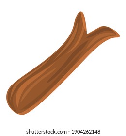 Tree branch icon. Cartoon of tree branch vector icon for web design isolated on white background