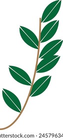 Tree branch icon degin sample