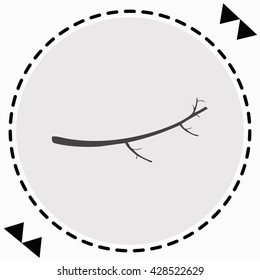 Tree Branch icon Flat Design. Isolated Illustration.