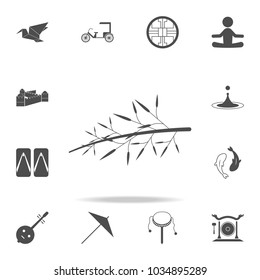 Tree branch icon. Set of Chinese culture icons. Web Icons Premium quality graphic design. Signs and symbols collection, simple icons for websites, web design, mobile app on white background