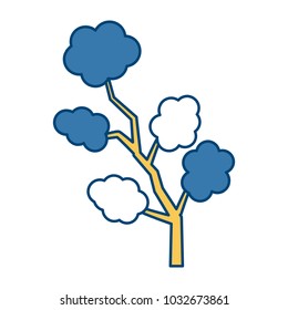 Tree branch isolated