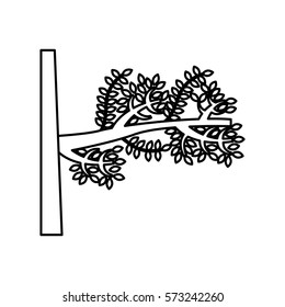 tree branch isolated icon vector illustration design
