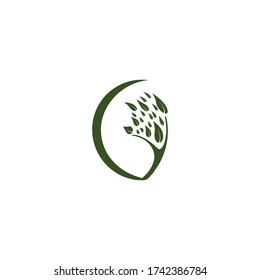 tree branch love logo vector illustratoins design