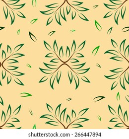 Tree branch seamless pattern