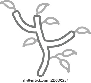 Icono de vector de rama de árbol. Se puede usar para imprimir, móviles y aplicaciones web.