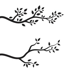 Template De Conception D'illustration De Image Vectorielle De Branche D'arbre 