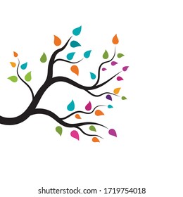 tree branch vector ilustration design template