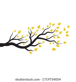 tree branch vector ilustration design template
