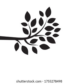 tree branch vector ilustration design template