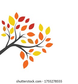 tree branch vector ilustration design template