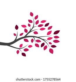 tree branch vector ilustration design template