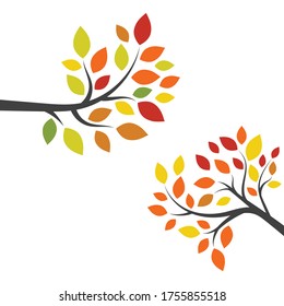 tree branch vector ilustration design template