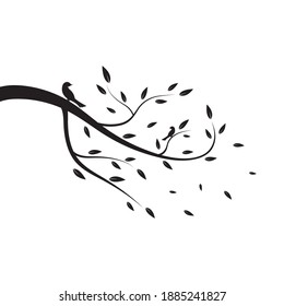 tree branch vector ilustration design template